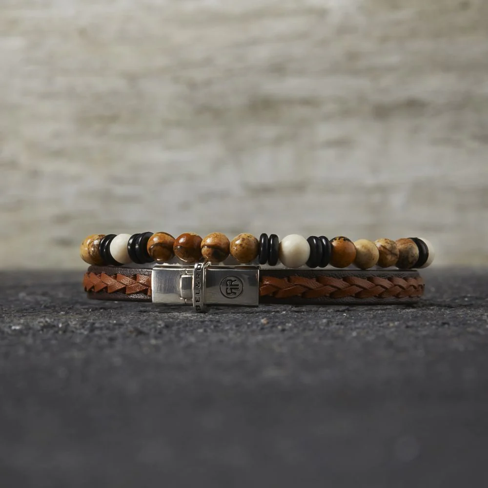 Rebel and Rose Single Stranded Brown Cognac Bracelet - Image 2