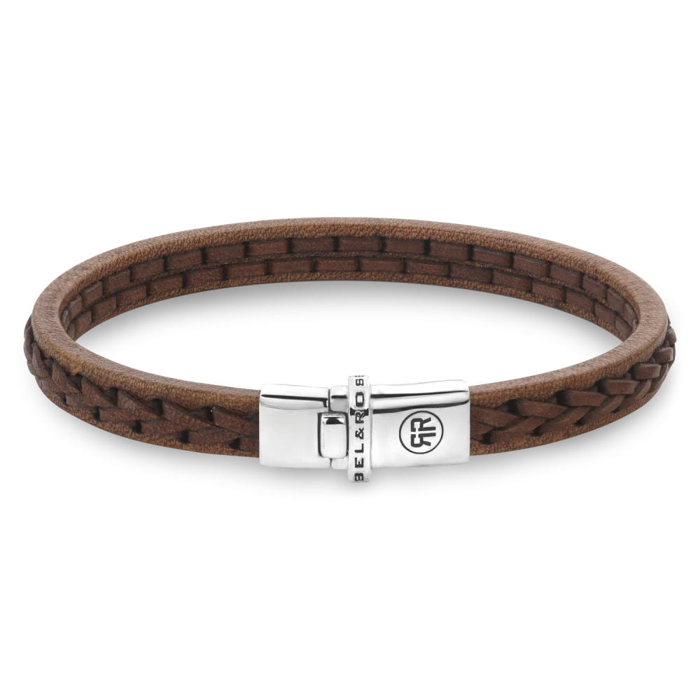 Rebel and Rose Single Stranded Cognac Bracelet