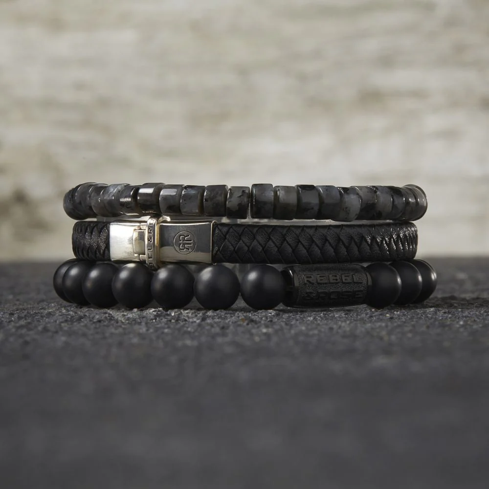 Rebel and Rose Small Braided Black Bracelet - Image 2
