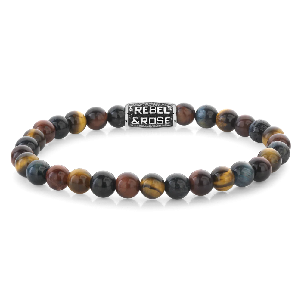 Rebel and Rose Who's afraid of the Tiger Vintage 6mm Bracelet