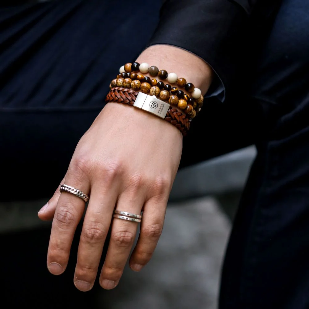 Rebel and Rose Who's afraid of the Tiger Vintage 6mm Bracelet - Image 3