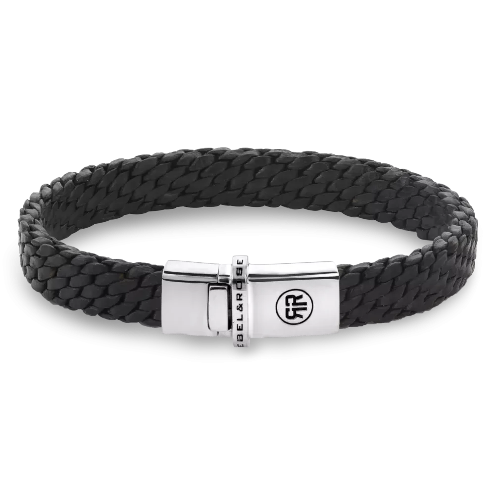 Rebel and Rose Woven Black Bracelet