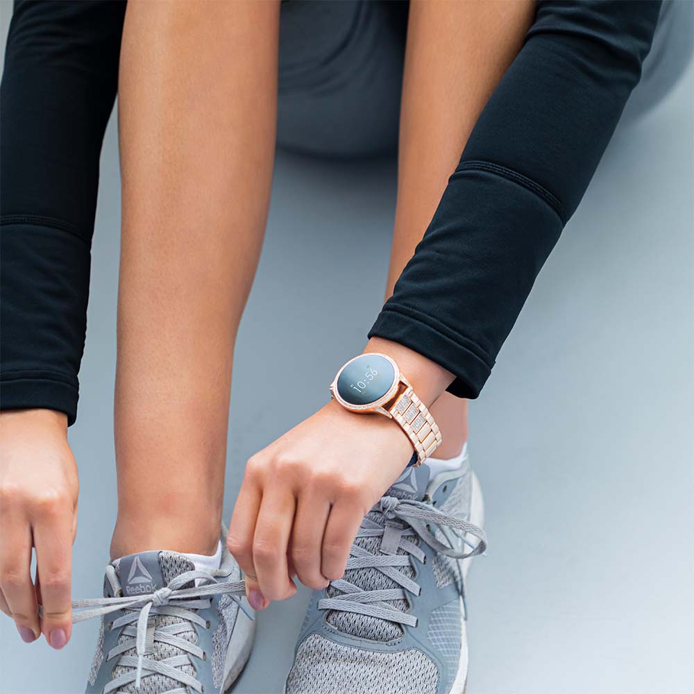 Reflex Active RA04-4014 Rose Gold Link Crystal Smart Watch - Image 3
