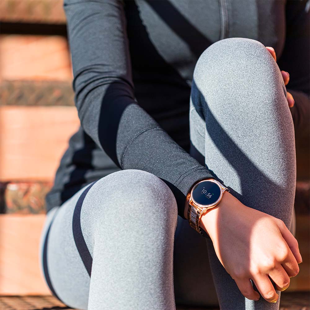 Reflex Active RA04-4014 Rose Gold Link Crystal Smart Watch - Image 7