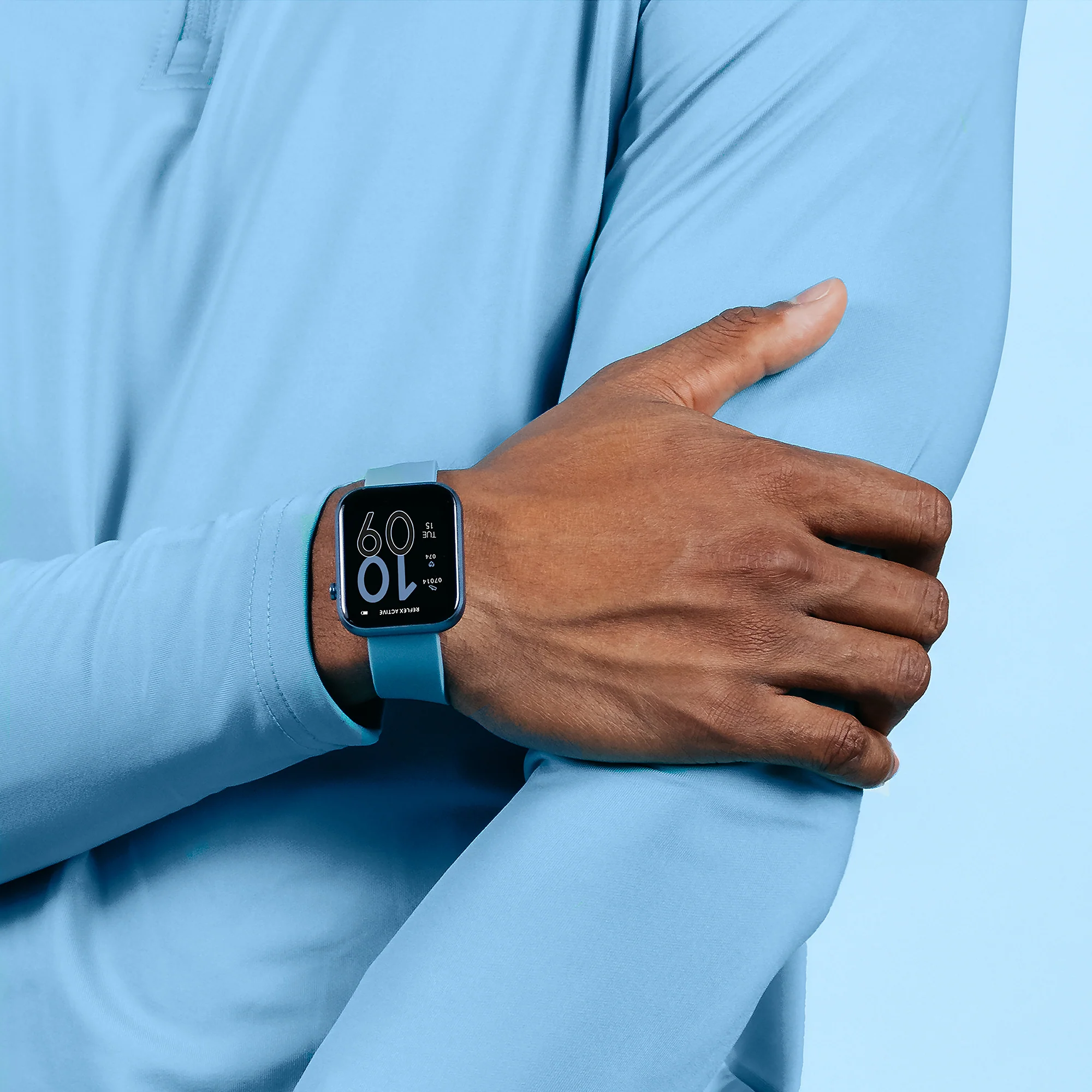 Reflex Active Series 12 Denim Silicone Smartwatch - Image 6