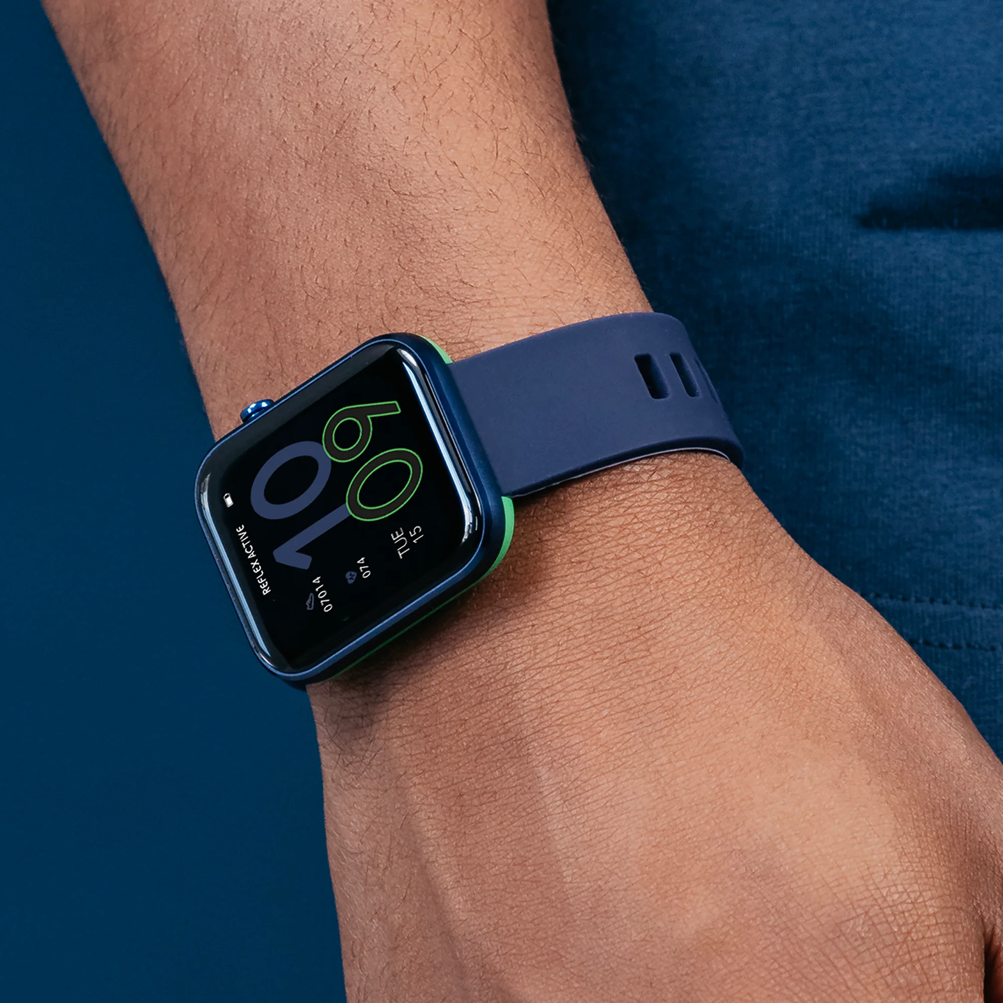 Reflex Active Series 12 Navy Silicone Smartwatch - Image 2