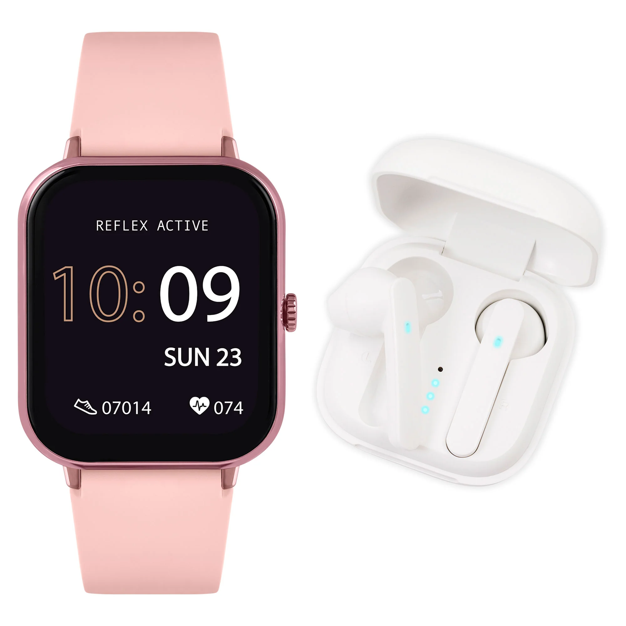 Reflex Active Series 17 Pink Silicone Watch & Earbud Bundle - Image 4