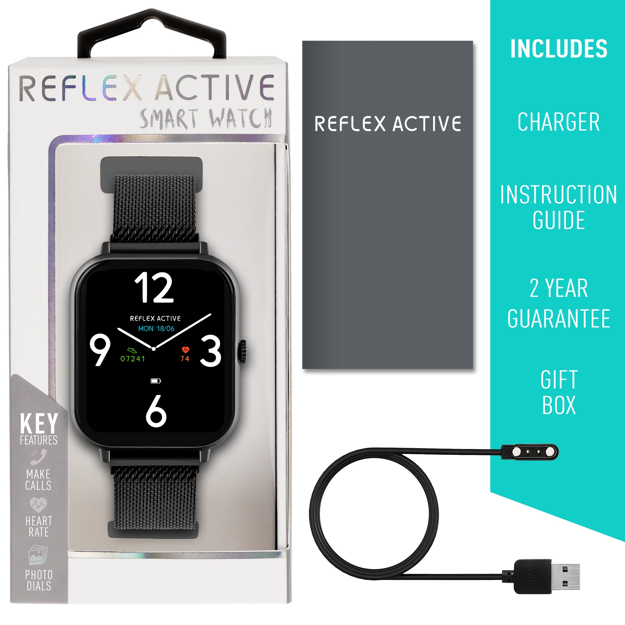 Reflex Active Series 23 Black Case & Black Mesh Band - Image 4