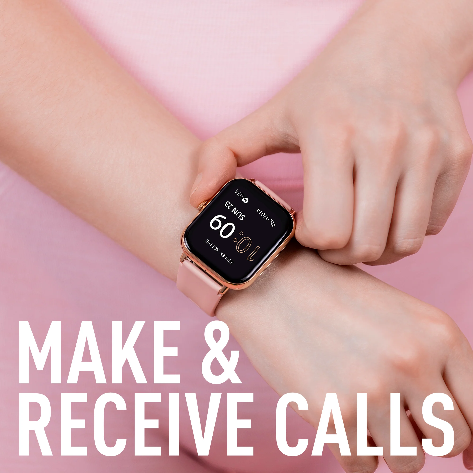 Reflex Active Series 23 Rose Case & Pink Silicone Strap - Image 3