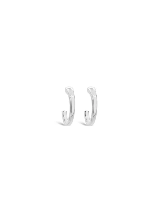 Reformed Hoops Silver Earrings - ME13907 - Image 2