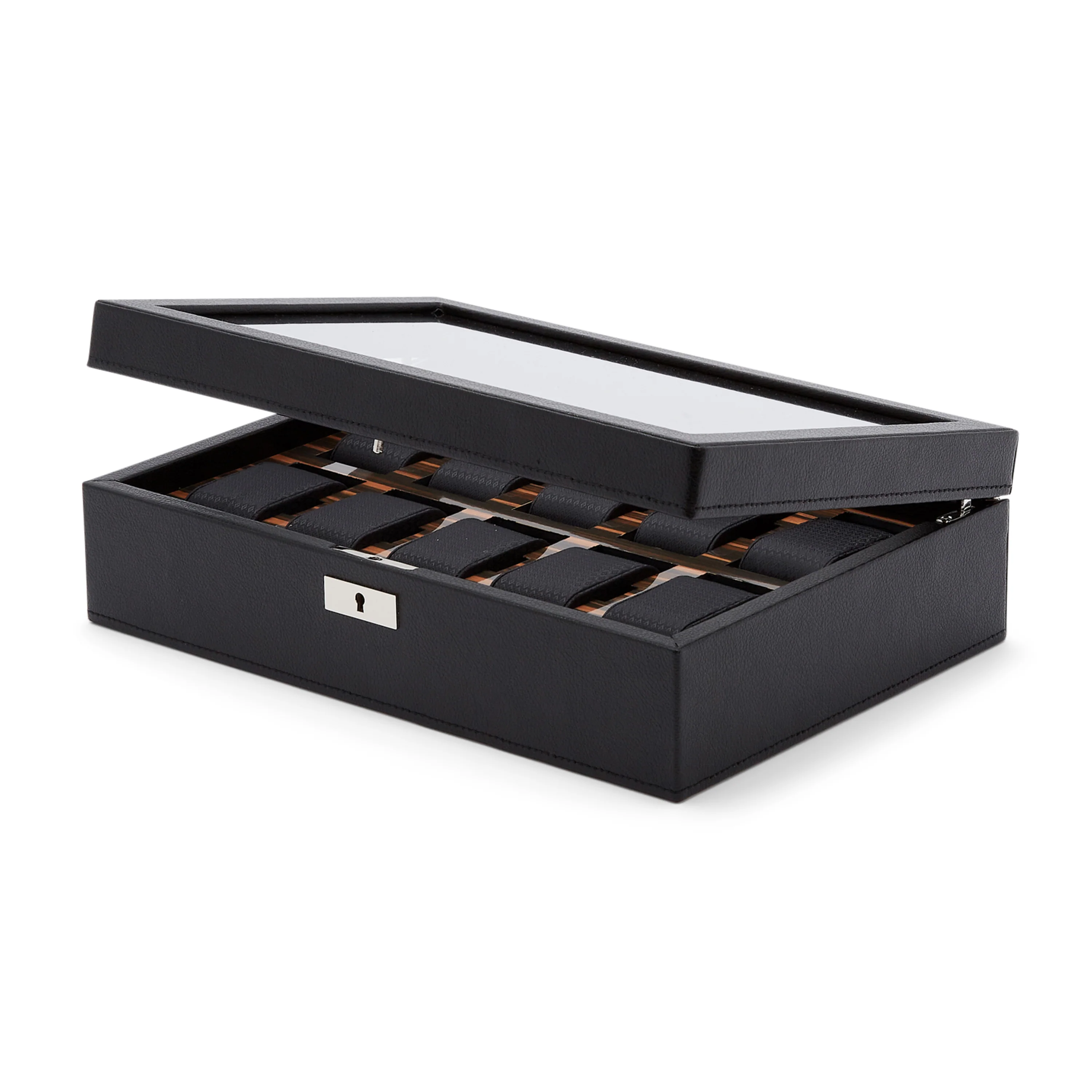 Roadster 10 Piece Watch Box Black - Image 8