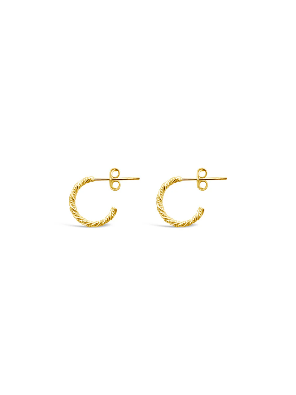 Rope Twist Hoops Gold - JP13307G