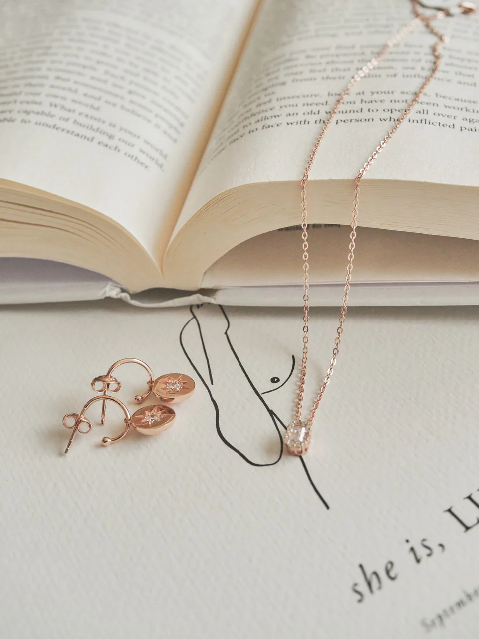 Rose Gold Paris Pendant - IP752RG - Image 2