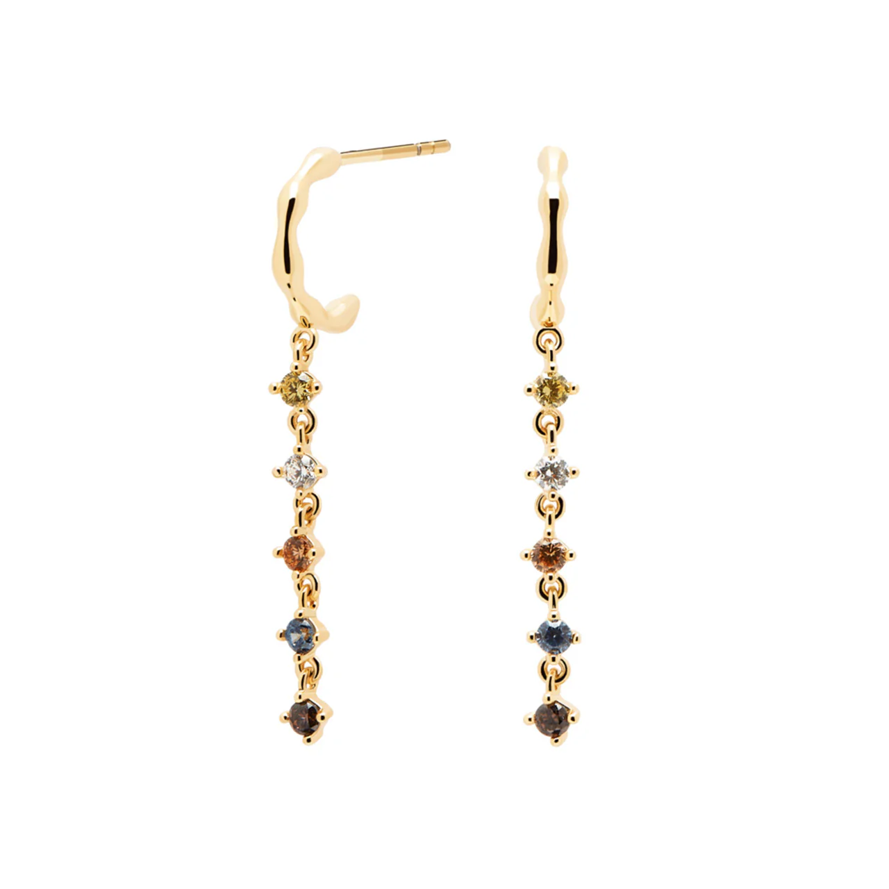 Sage Yellow Gold Earrings - AR01-303-U
