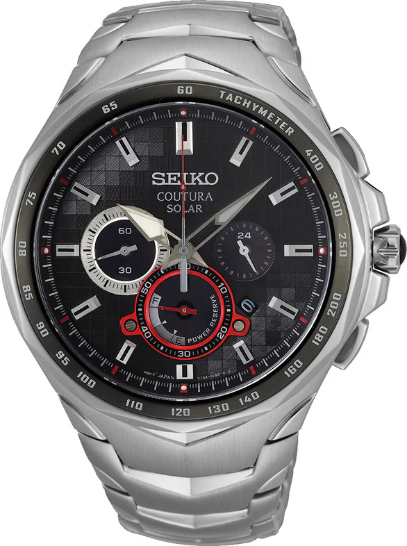 Seiko Coutura SSC743P-9 Solar Stainless Steel Mens Watch