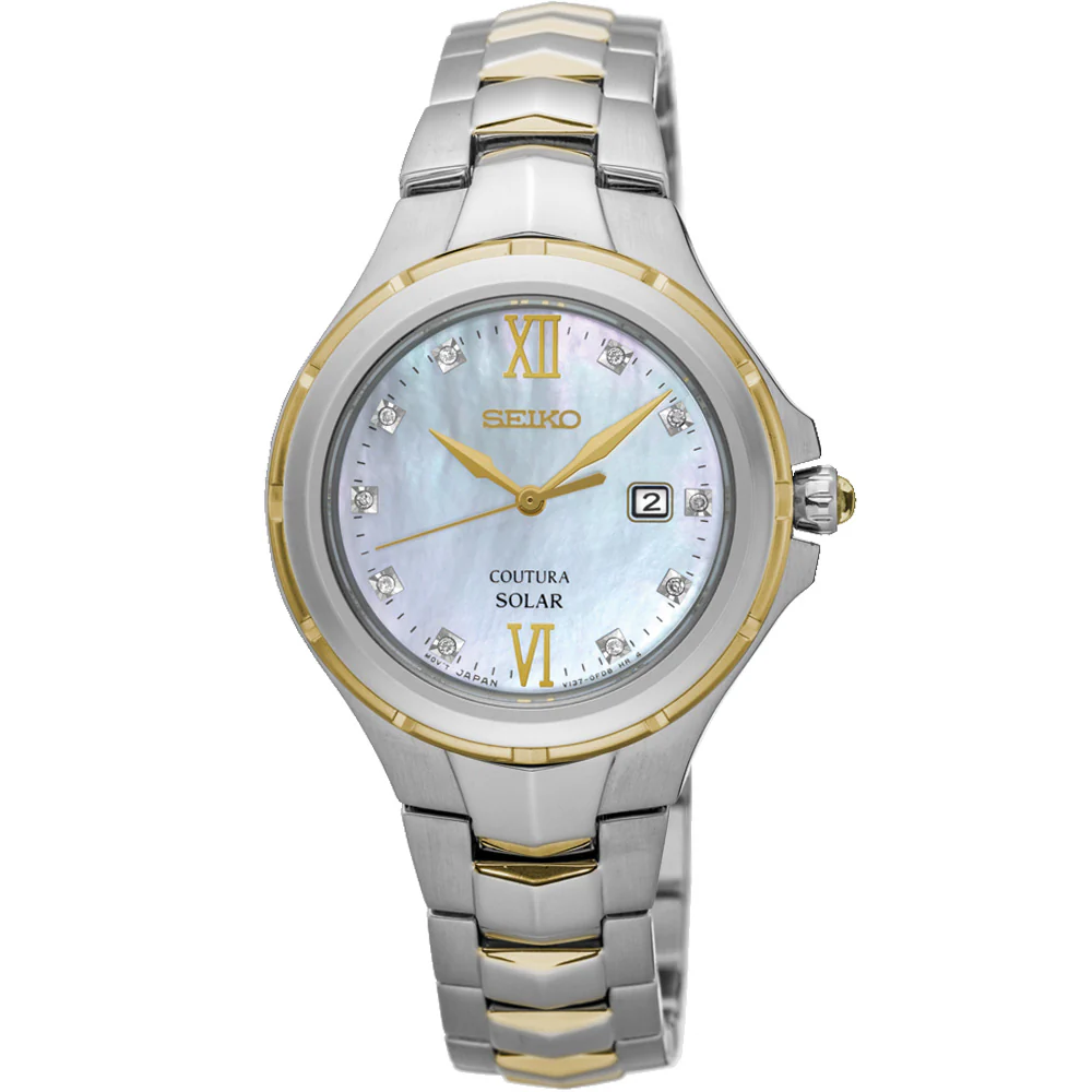 Seiko Coutura SUT308P Solar Diamond Set Watch