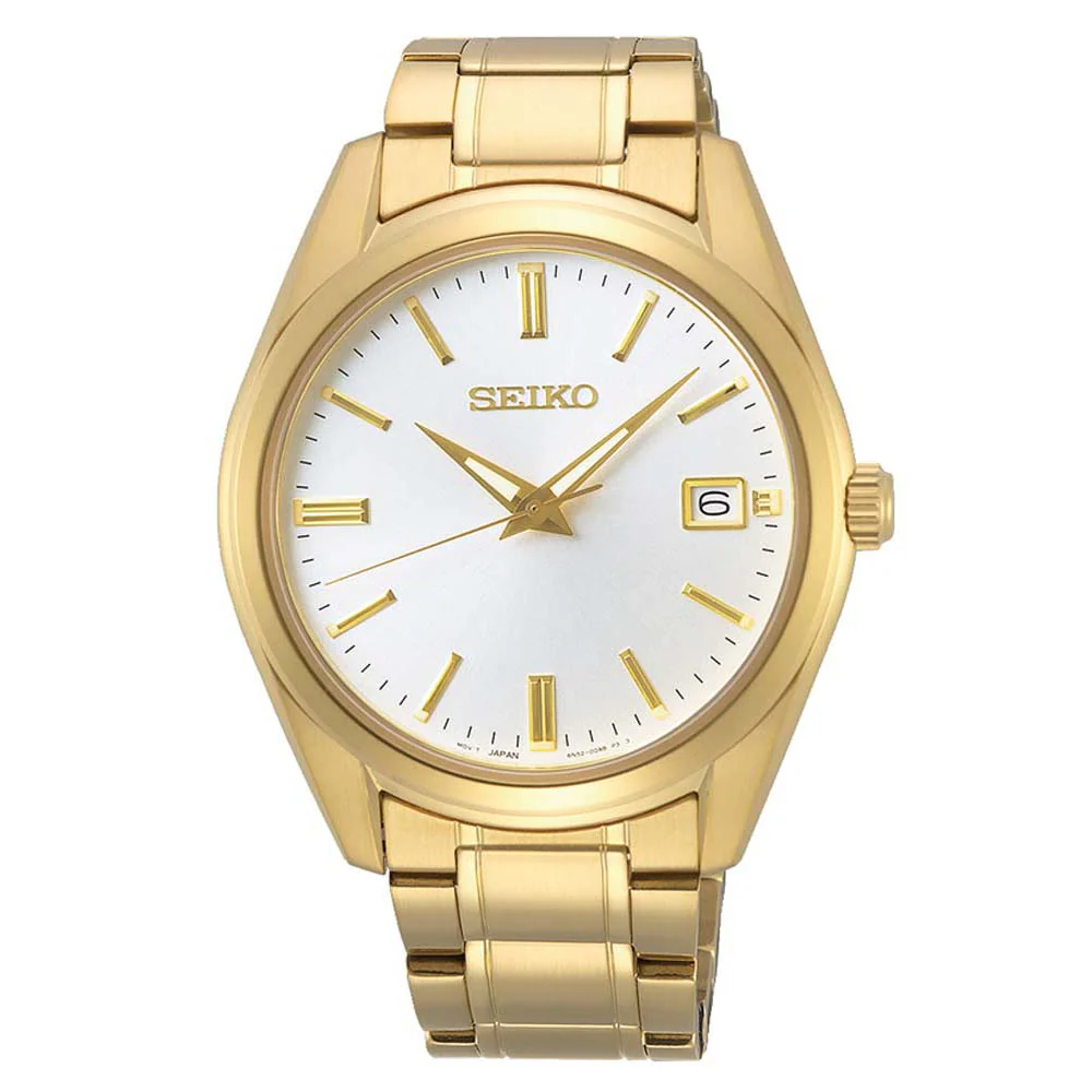 Seiko SUR314P Gold Plated Stainless Steel Mens Watch