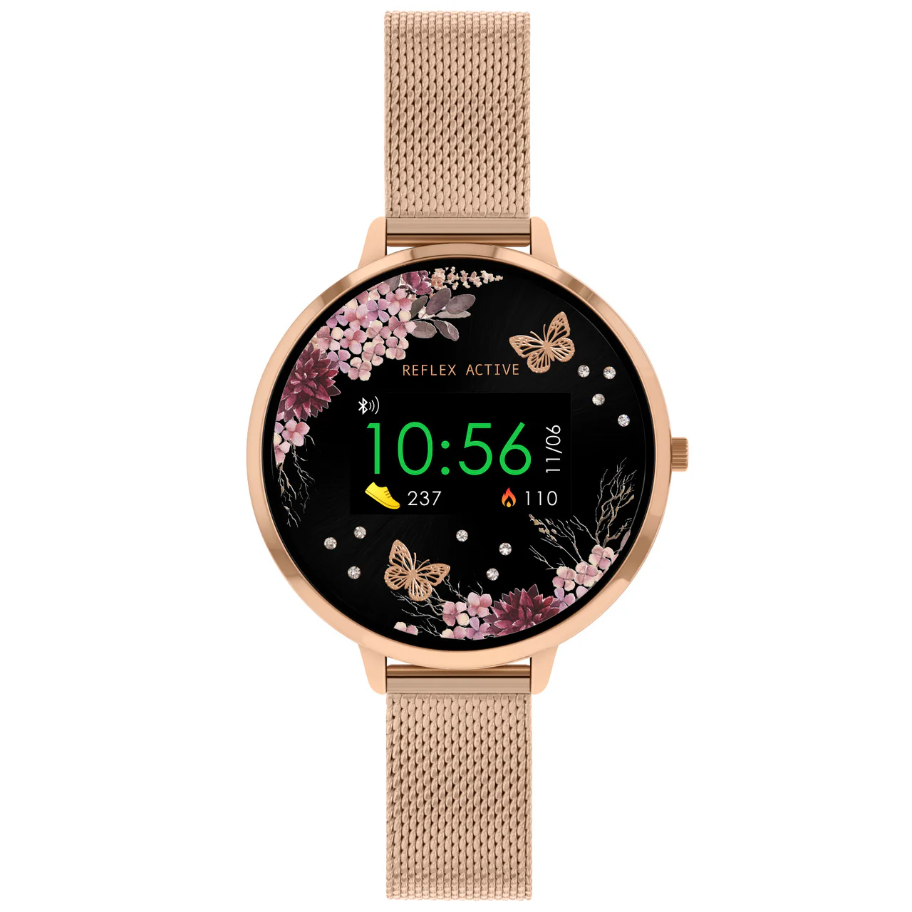 Series 3 Rose Gold Mesh Smart Watch - RA03-4038