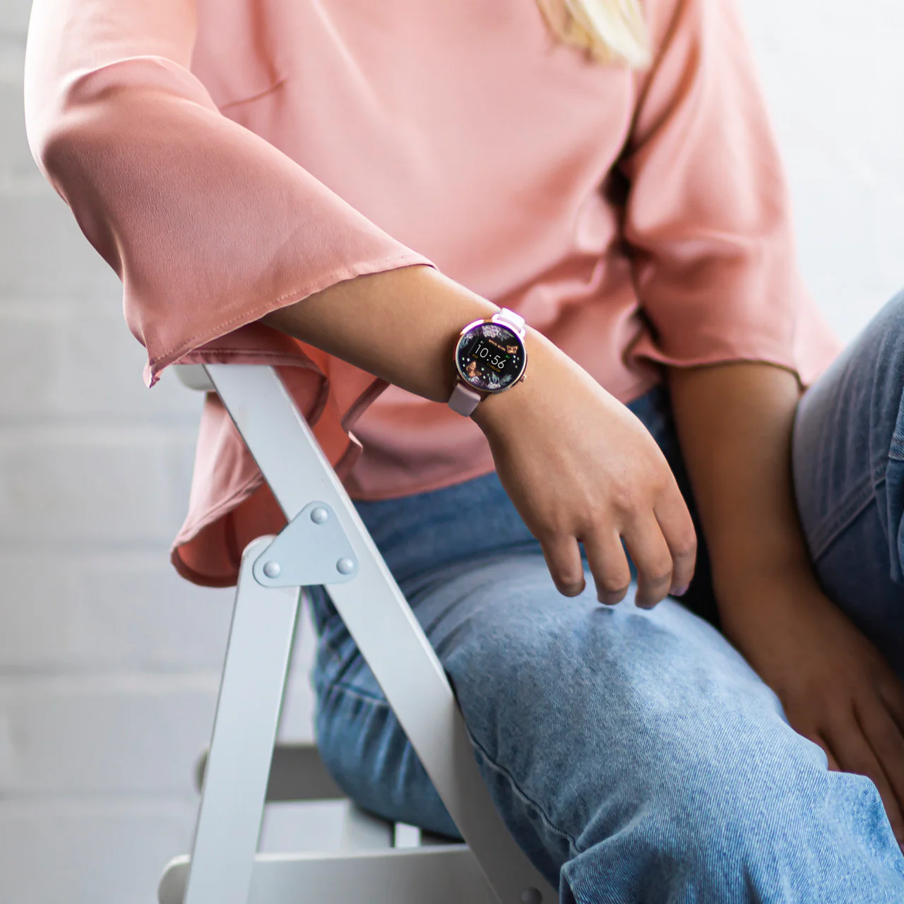 Series 3 Rose Gold Pink Midnight Garden Smart Watch - RA03-2014 - Image 2