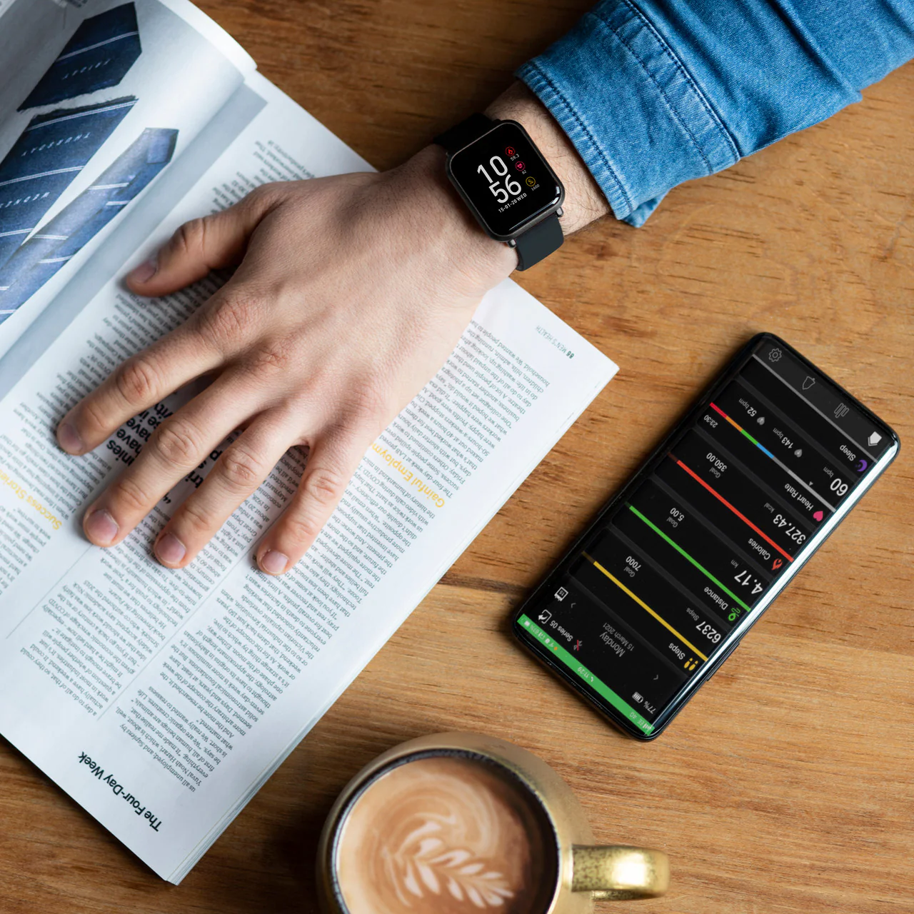 Series 6 Black Smart Watch - RA06-2084 - Image 6