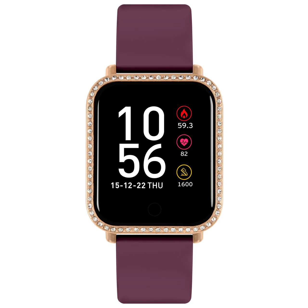 Series 6 White Burgundy Smart Watch - RA06-2094