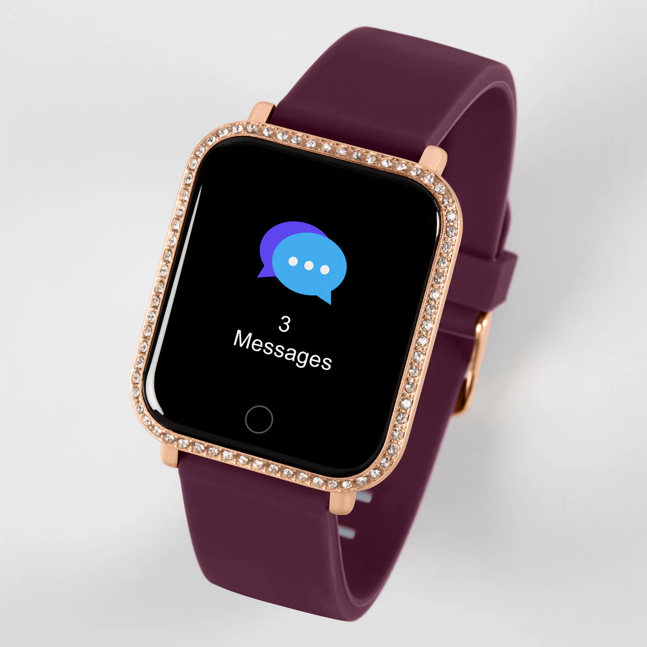 Series 6 White Burgundy Smart Watch - RA06-2094 - Image 2