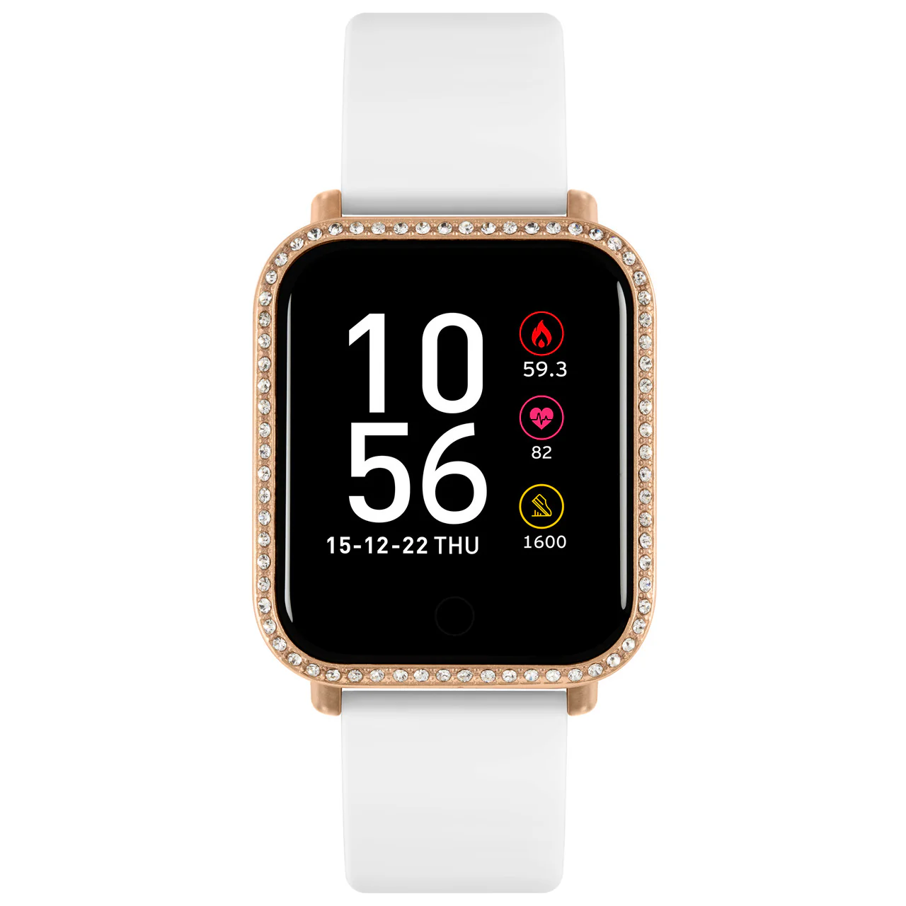 Series 6 White Crystal Smart Watch - RA06-2096