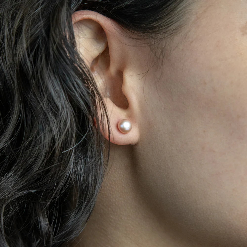 Set of 3 Freshwater Pearl Studs - Image 5