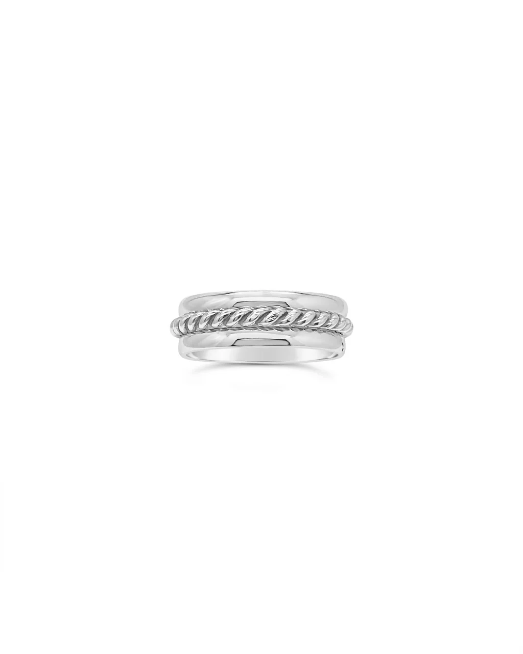 Set of 3 Silver Stack Rings - MR27103S - Image 3
