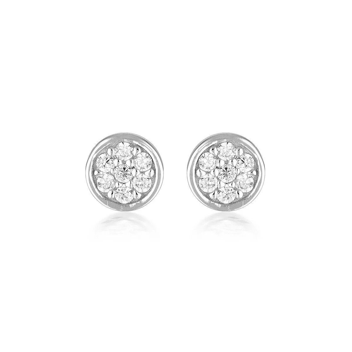 Silver Dotti Stud Earrings - IE926W