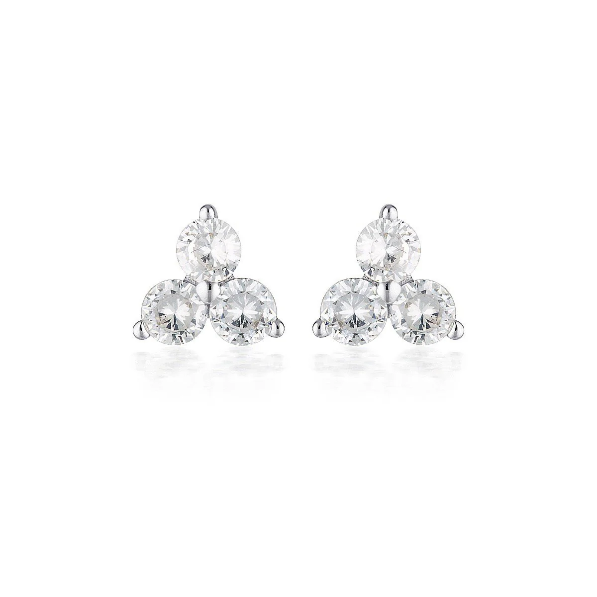 Silver Tia Stud Earring - IE928W