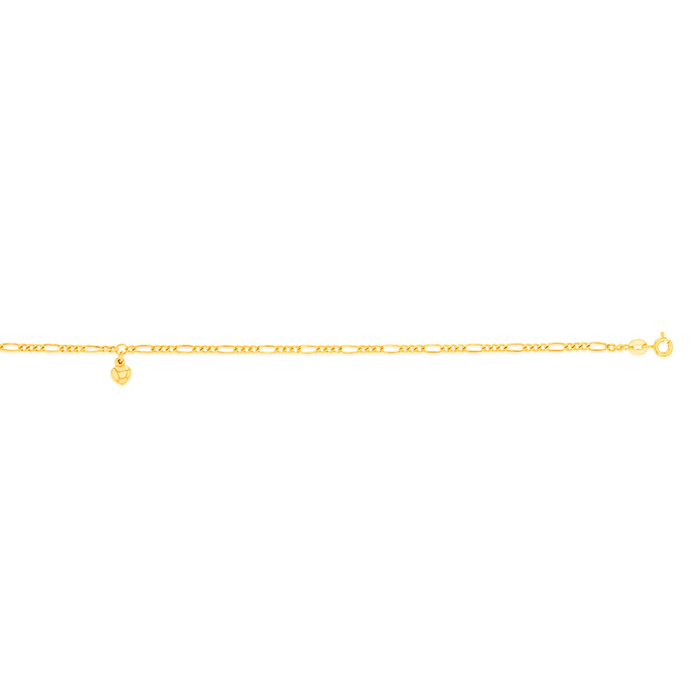 Silverfilled Figaro 1:3 27cm Anklet - Image 2