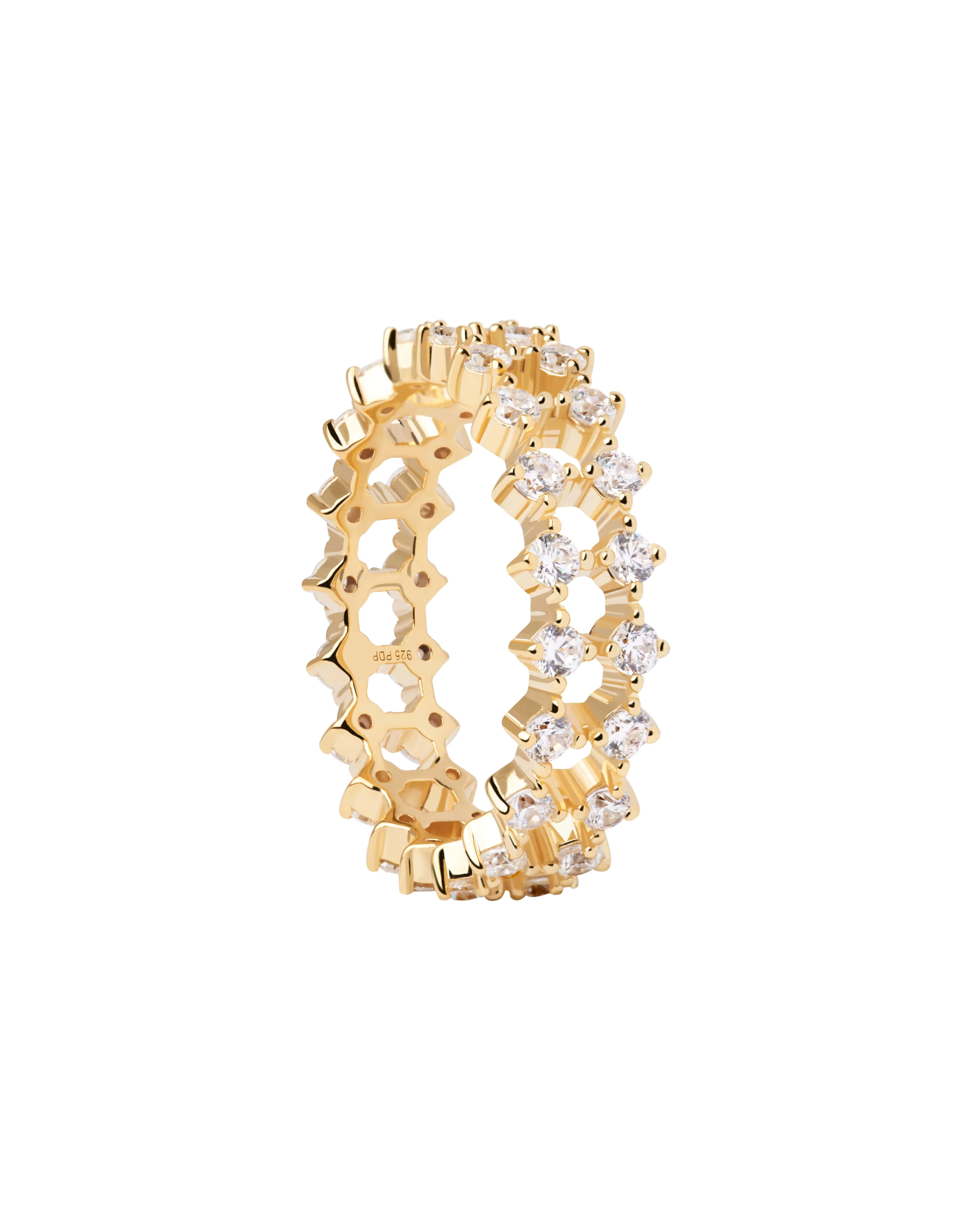 Slim Dumbo Gold Ring Size 18