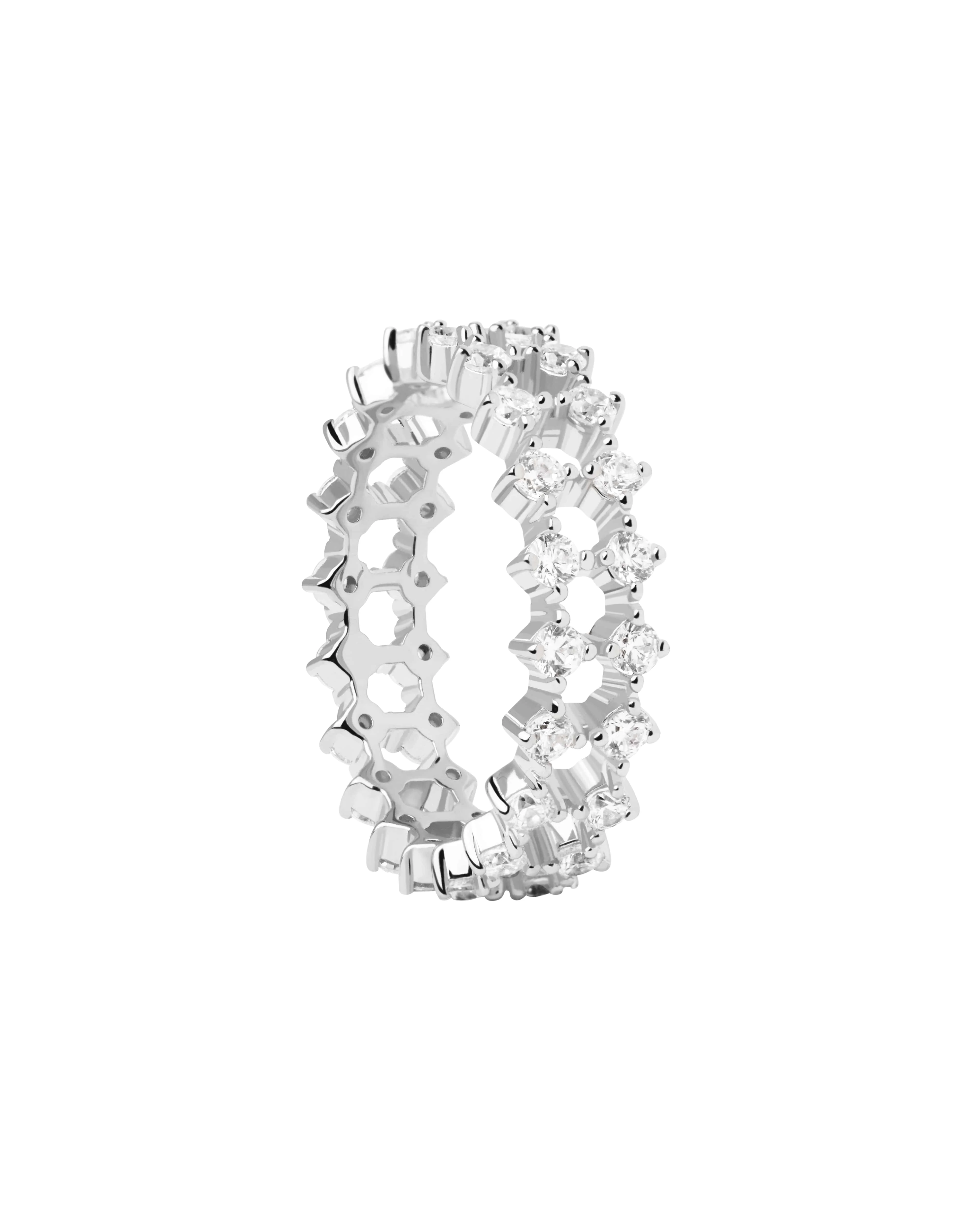 Slim Dumbo Silver Ring Size 10