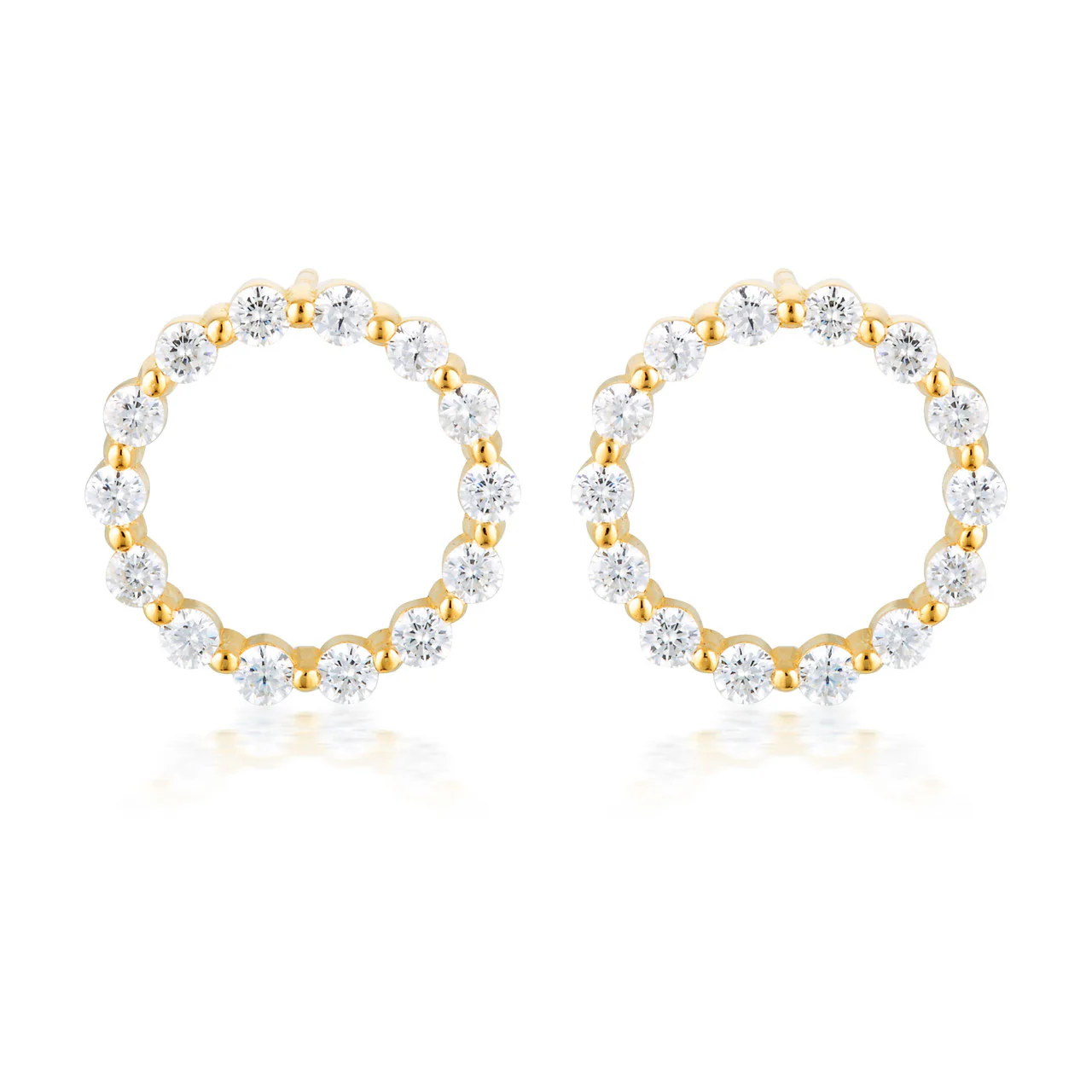 Small Circle Of Life Earring - Gold - IE840G