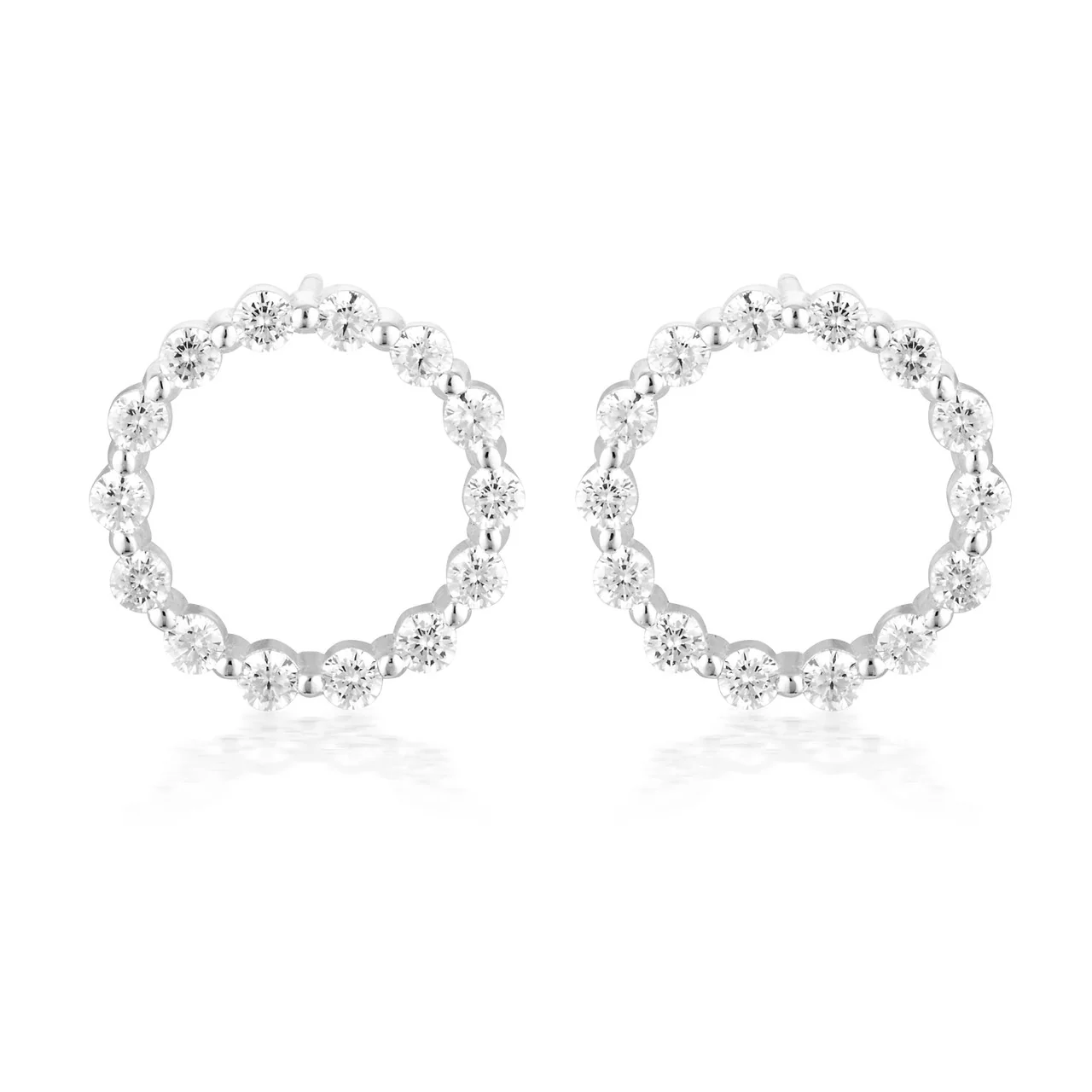 Small Circle Of Life Earring - Silver - IE840W