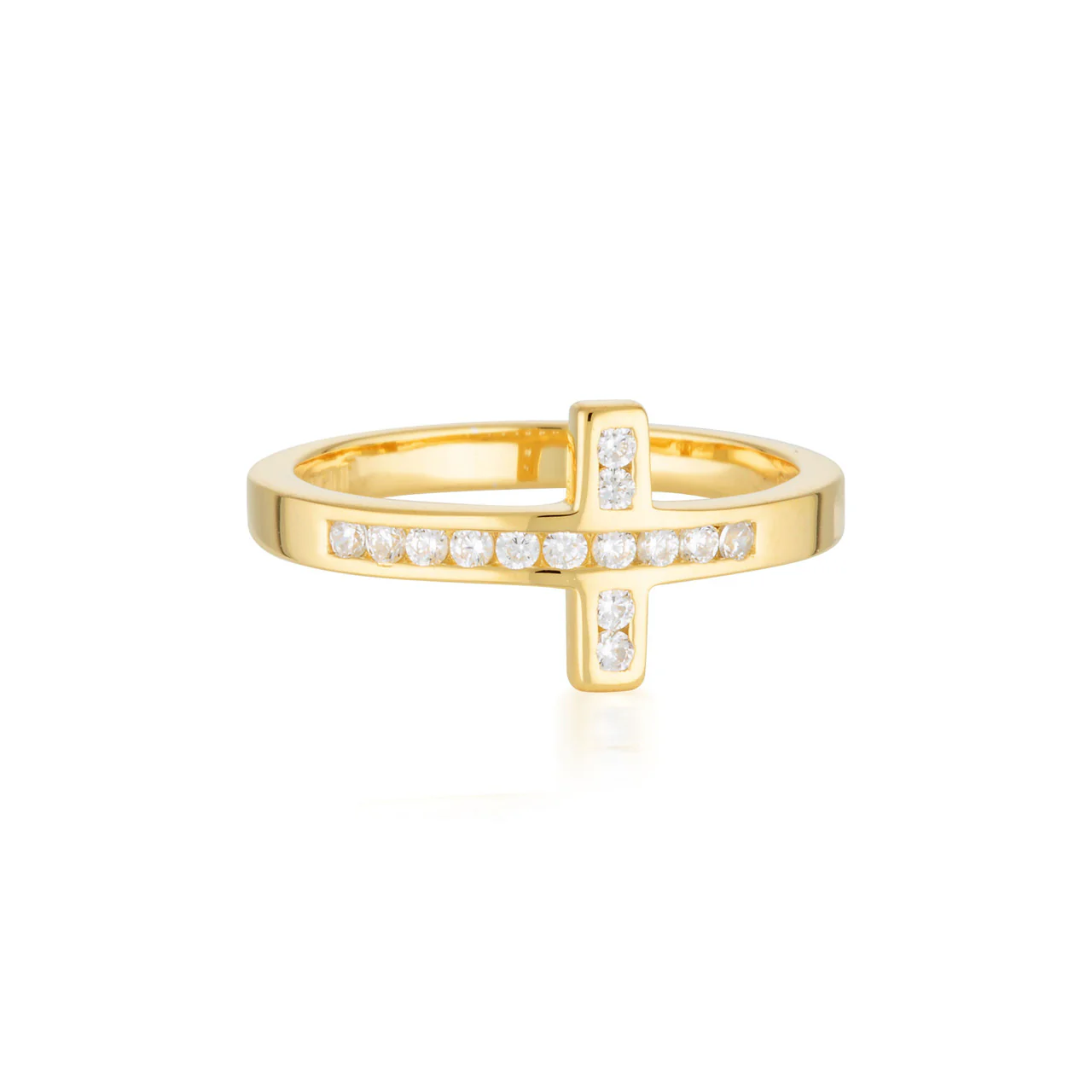 Spiritus Wrap Cross Ring Gold -  IR422G