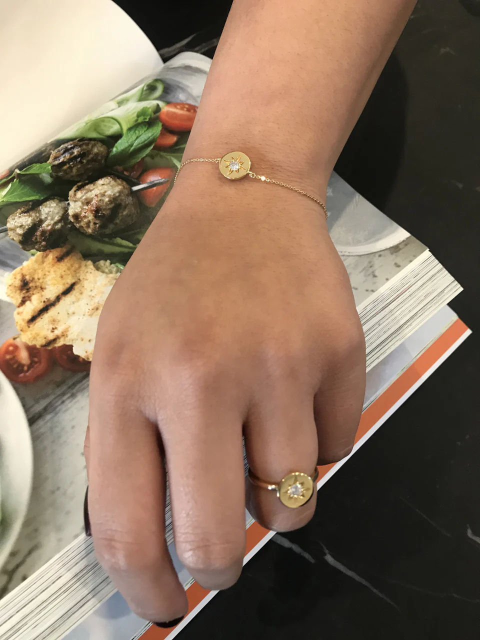 Stellar Lights Gold Bracelet - IB179G - Image 2