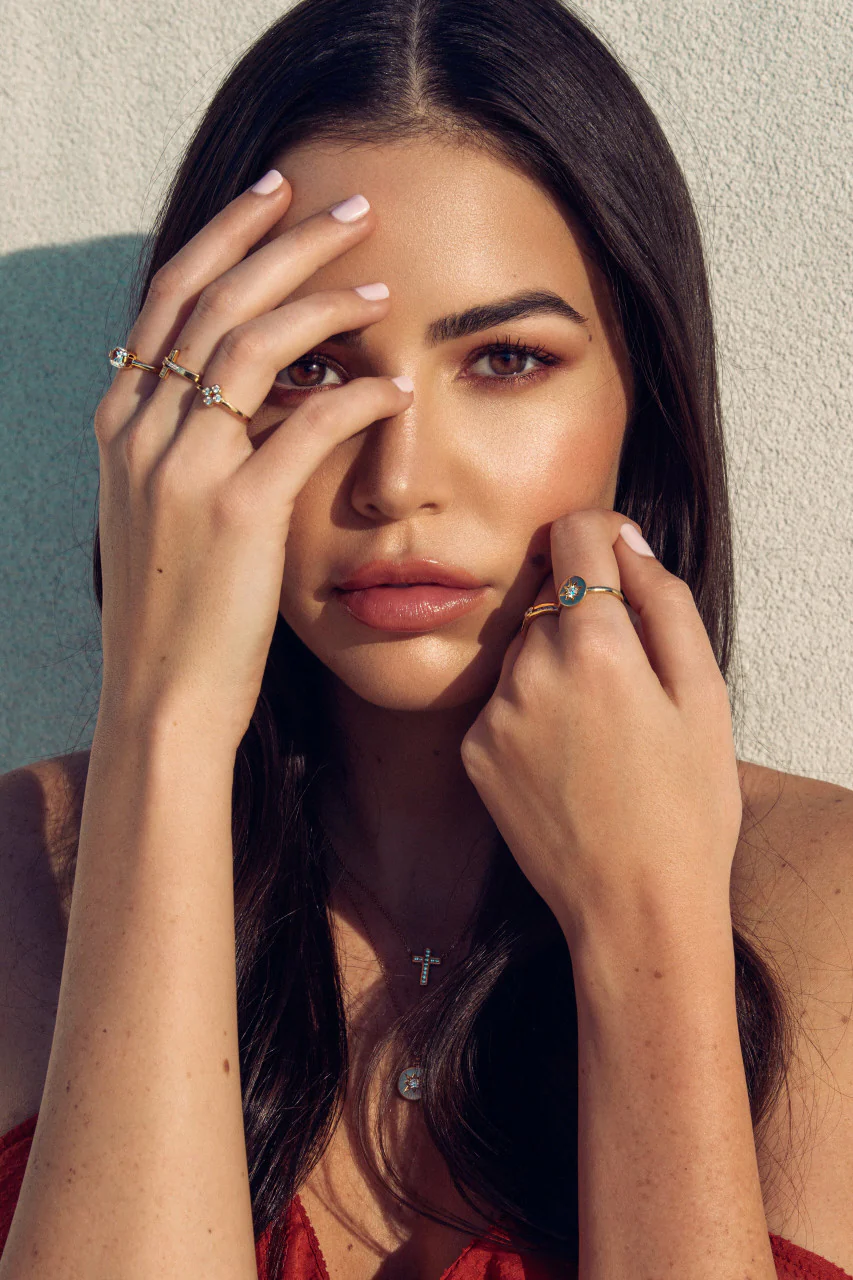 Stellar Lights Rose Gold Twinkle Ring -  IR425RG - Image 2