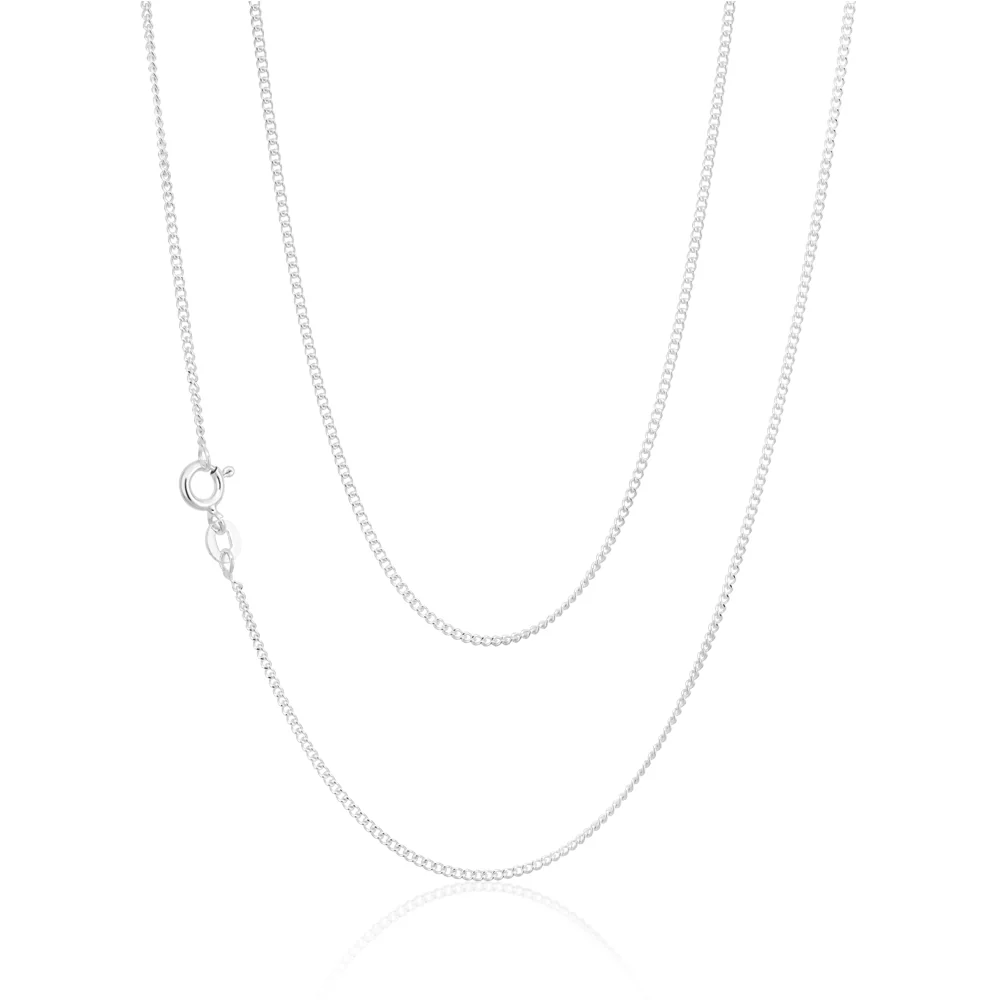 Sterling Silver 45cm 40 Gauge Curb Chain - Image 2