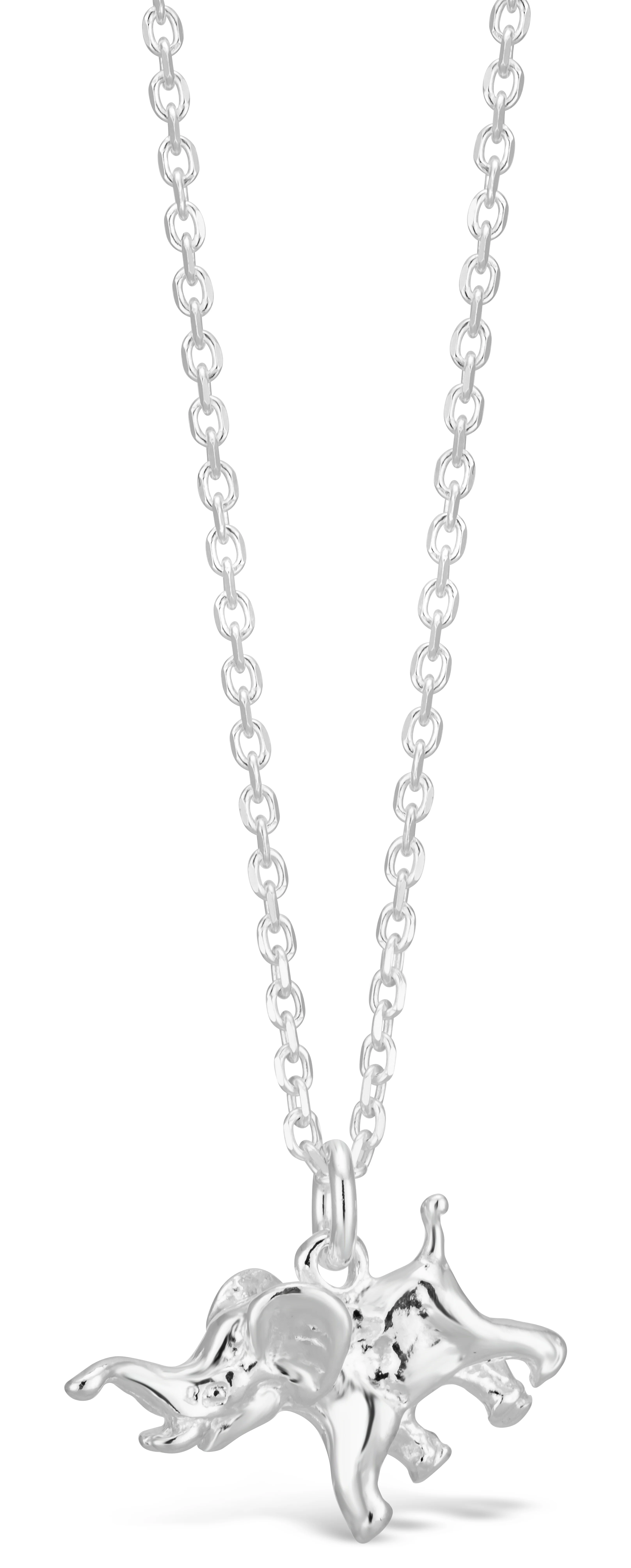 Sterling Silver 45cm Elephant Necklet