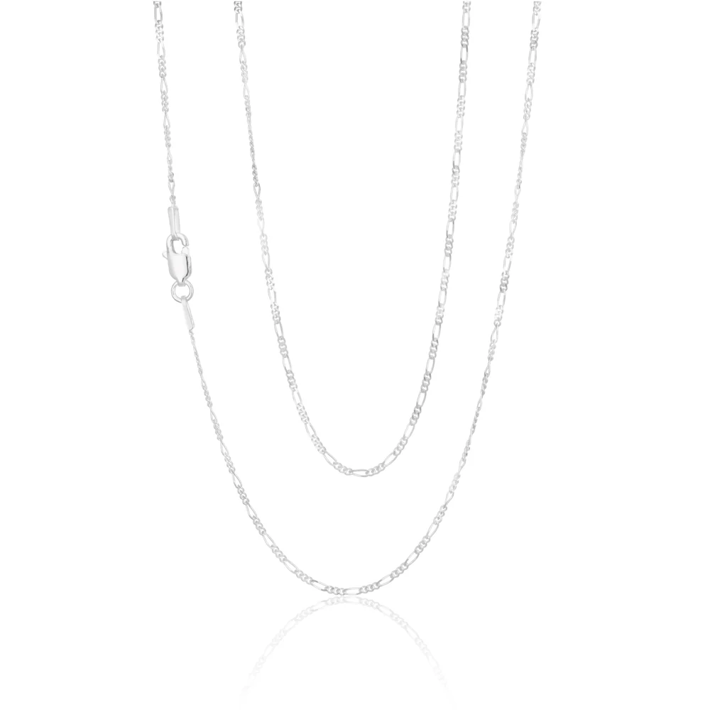 Sterling Silver 45cm Figaro 1:3 Chain - Image 3