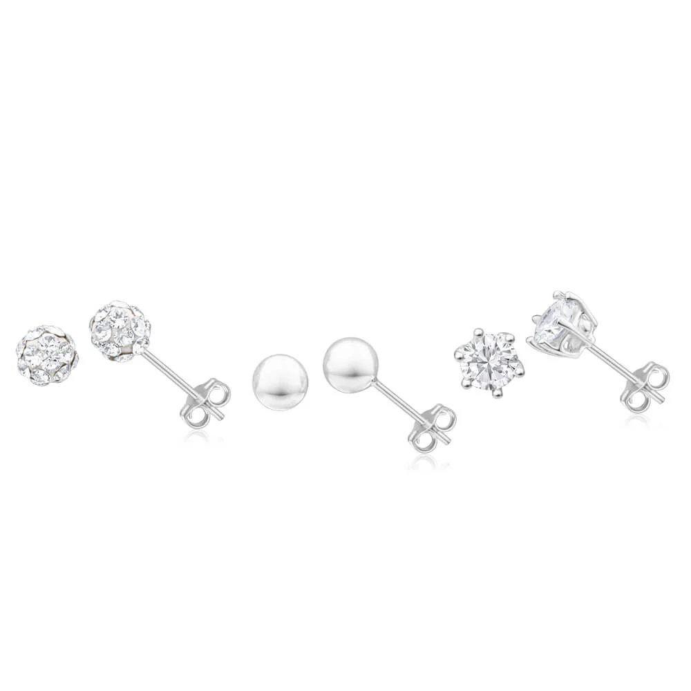 Sterling Silver Crystal + Cubic Zirconia Jewellery Set - Image 2