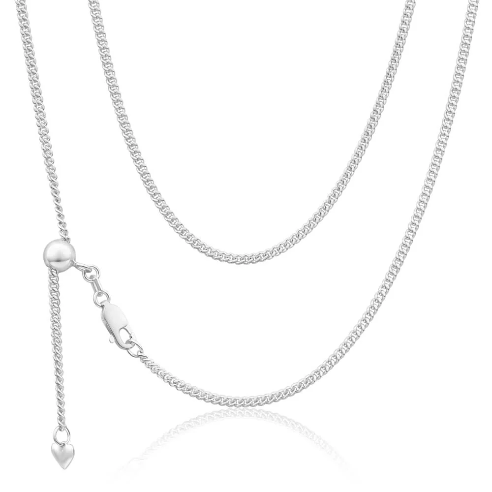 Sterling Silver Curb Extender 50cm Chain - Image 4