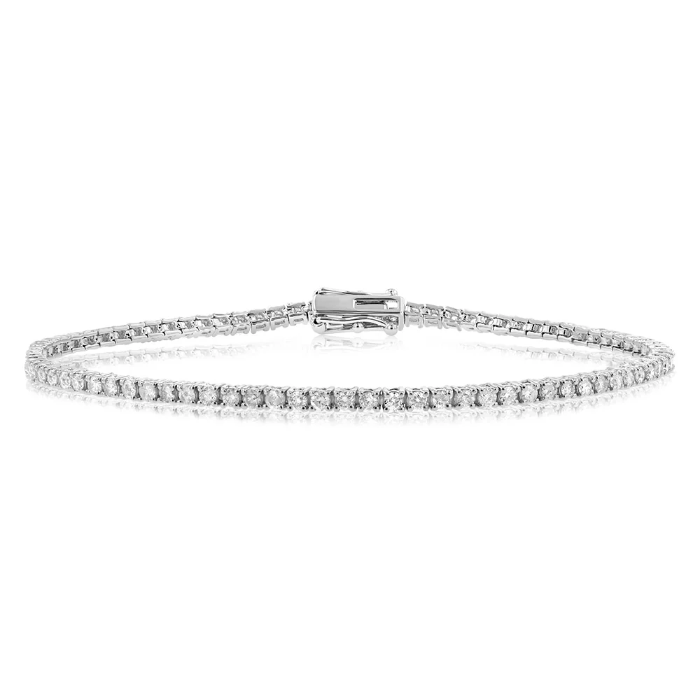 Sterling Silver Fancy Butterfly Charm Bracelet 14+2cm - Image 2