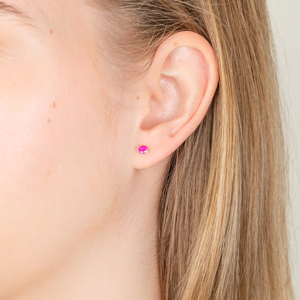 Sterling Silver Multi-Coloured Cubic Zirconia Stud Set - Image 6