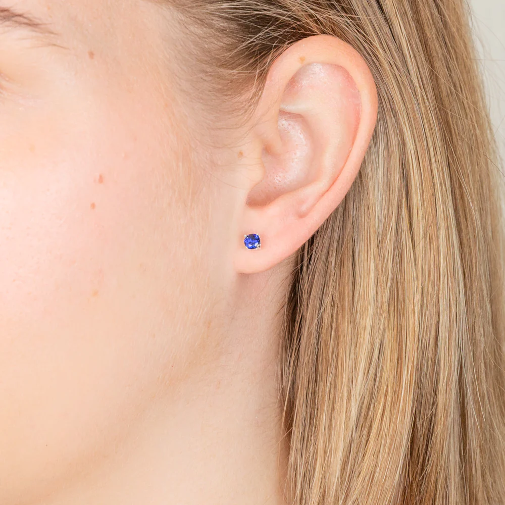 Sterling Silver Multi-Coloured Cubic Zirconia Stud Set - Image 7