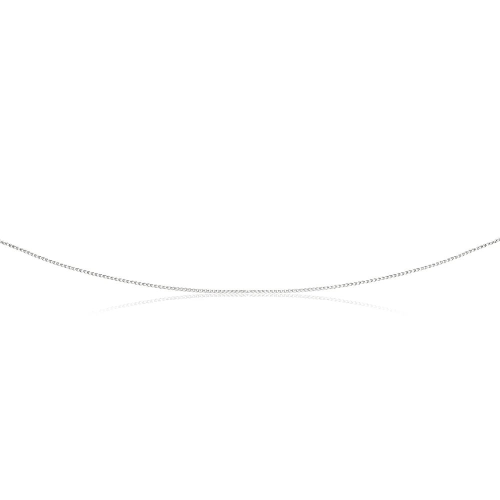 Sterling Silver Rhodium Plated 45cm 20 Gauge Double Curb Chain - Image 4