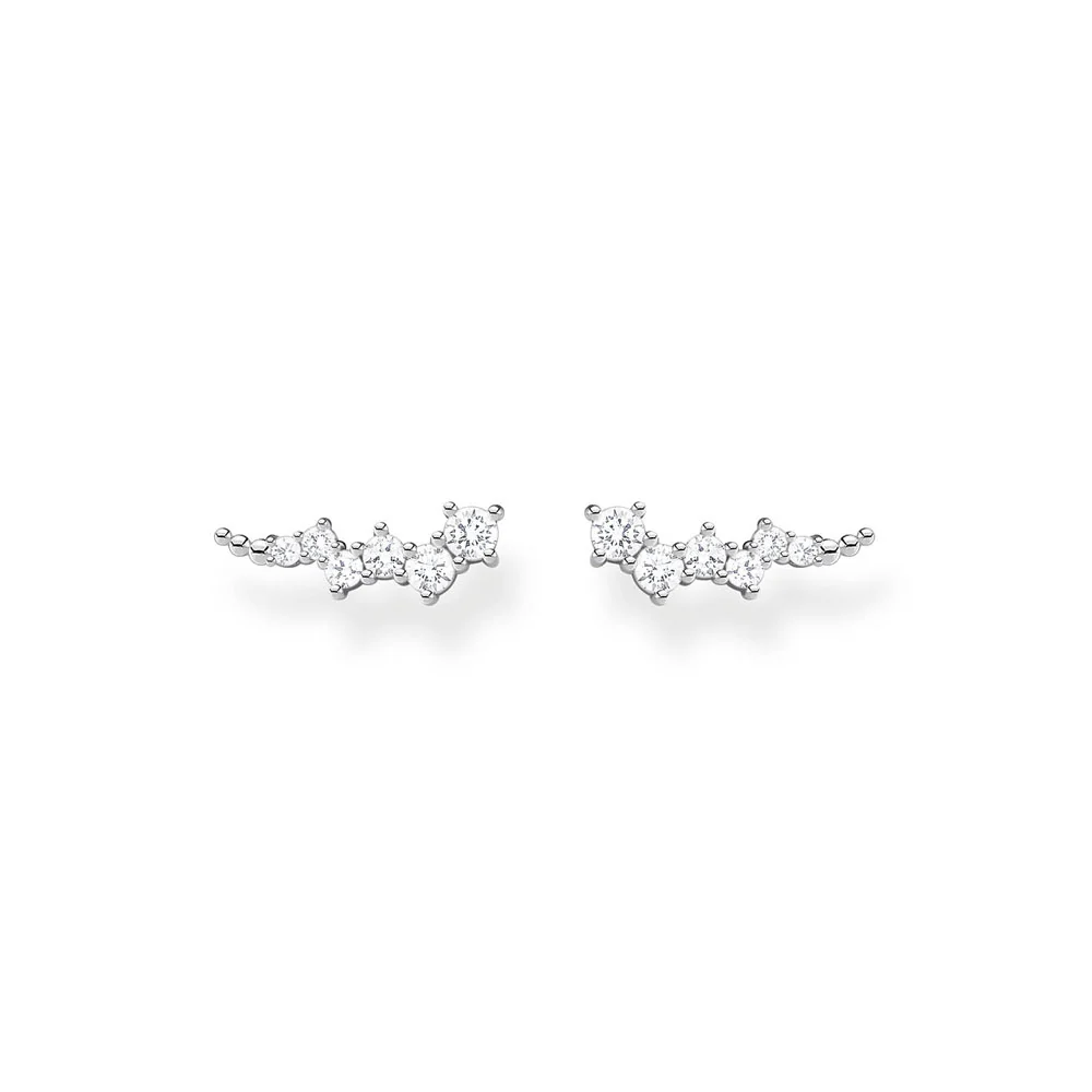 Sterling Silver Thomas Sabo Charm Club Zirconia Ear Climbers