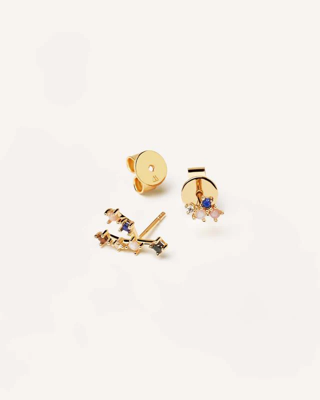 Taurus Gold Earrings - AR01-405-U